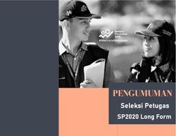 Pengumuman Penerimaan Petugas Lapangan SP2020LF