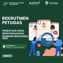 PENGUMUMAN PENERIMAAN CALON PETUGAS REGISTRASI SOSIAL EKONOMI 2022 KOTA MALANG